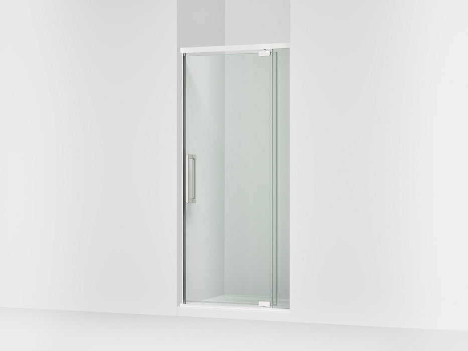 KOHLER K-CA37598-8L Statement 76" H pivot shower door with 5/16"-thick glass
