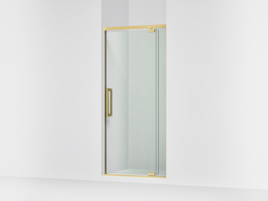 KOHLER K-CA37598-8L Statement 76" H pivot shower door with 5/16"-thick glass