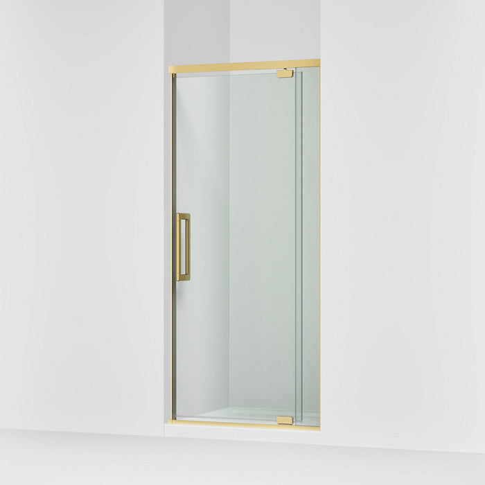 KOHLER K-CA37598-8L Statement 76" H pivot shower door with 5/16"-thick glass