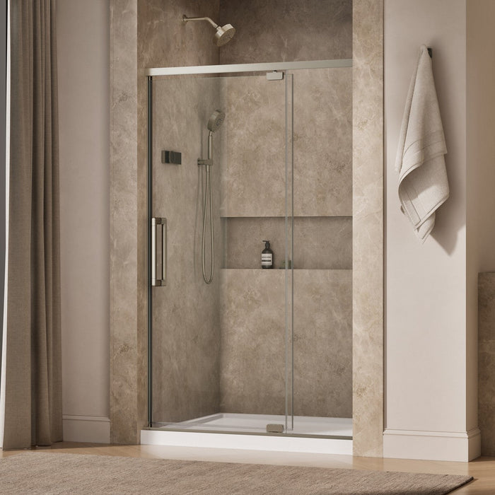 KOHLER K-CA37599-8L Statement 76" H pivot shower door with 5/16"-thick glass