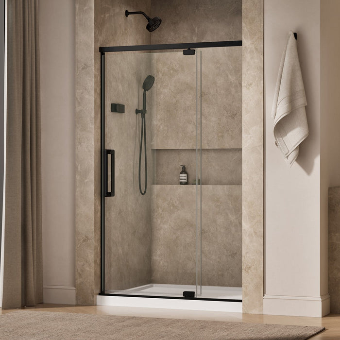 KOHLER K-CA37599-8L Statement 76" H pivot shower door with 5/16"-thick glass
