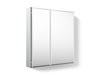 KOHLER K-CB-CLC2526FS CL Series 25" W x 26" H aluminum two-door medicine cabinet with mirrored doors, beveled edges