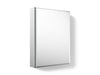 KOHLER K-CB-CLC2026FS CL Series 20" W x 26" H aluminum single-door medicine cabinet with mirrored door, beveled edges