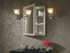 KOHLER K-CB-CLW2026SS CL Series 20" W x 26" H aluminum single-door medicine cabinet with decorative silver framed mirror