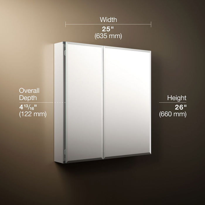 3/4 view of product with dimensions