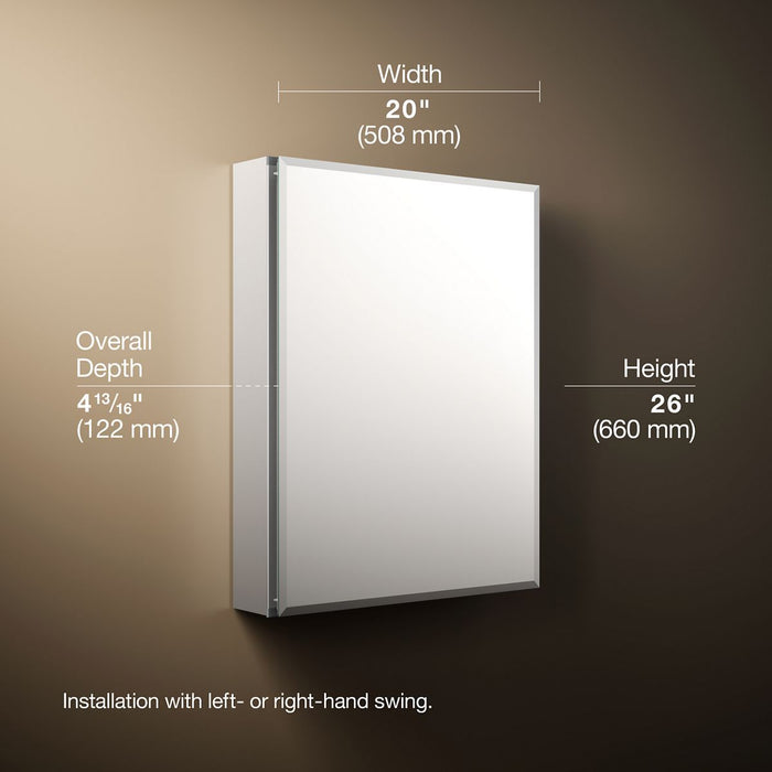 3/4 view of product with dimensions