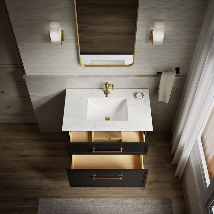 KOHLER K-CM33559-BD1 Artifacts 36" bathroom vanity cabinet with sink and quartz top
