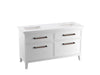 KOHLER K-CM33560-BD1 Artifacts 60" bathroom vanity cabinet with sinks and quartz top