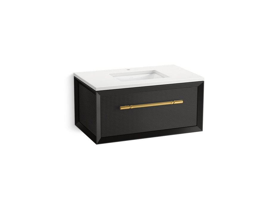 KOHLER K-CM33562-BD10 Enivo 36" Wall-hung Bathroom Vanity Cabinet with Sink and Quartz Top