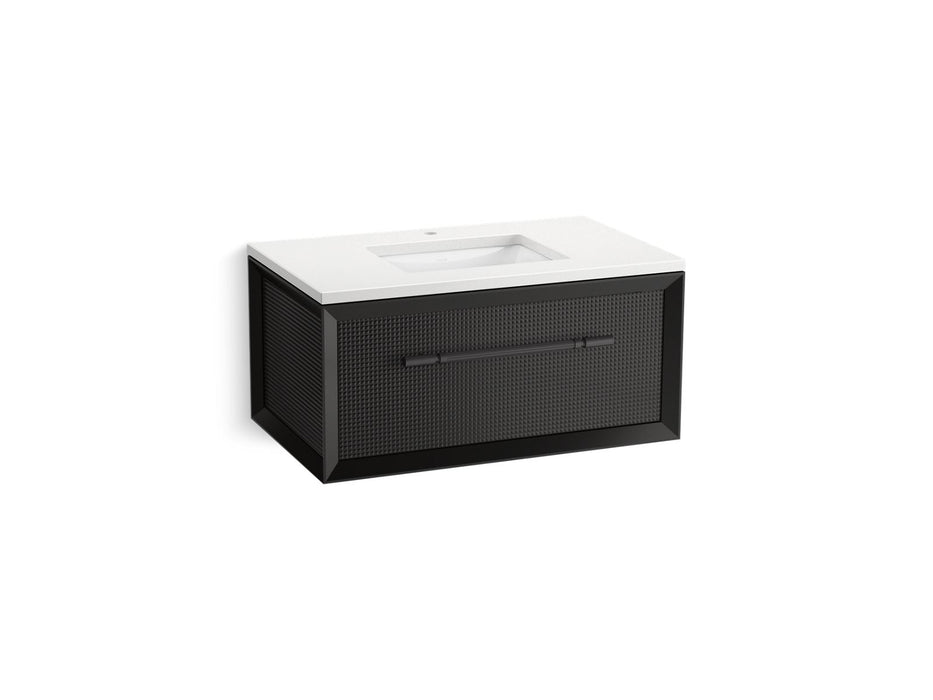 KOHLER K-CM33562-BD10 Enivo 36" Wall-hung Bathroom Vanity Cabinet with Sink and Quartz Top