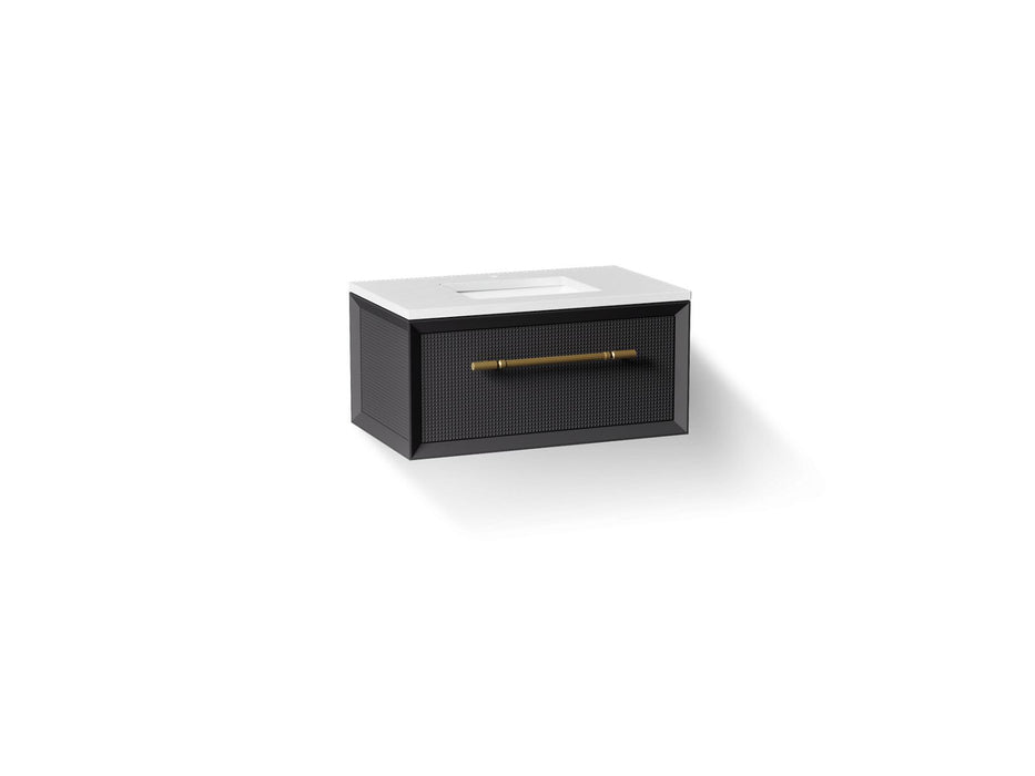 KOHLER K-CM33562-BD1 Enivo 36" wall-hung bathroom vanity cabinet with sink and quartz top