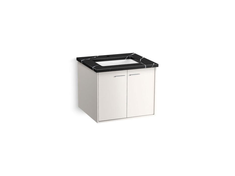 KOHLER K-CM99539-BD12 Jute 24" Wall-hung Bathroom Vanity Cabinet with Sink and Quartz Top