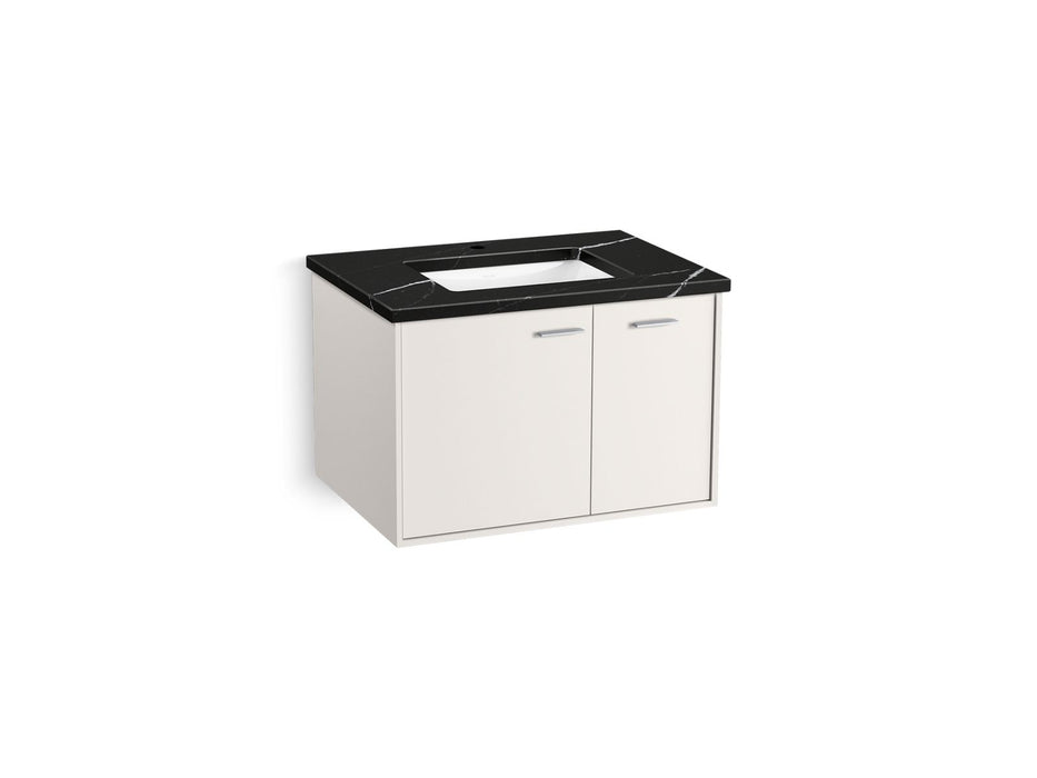 KOHLER K-CM99541-BD13 Jute 30" Wall-hung Bathroom Vanity Cabinet with Sink and Quartz Top