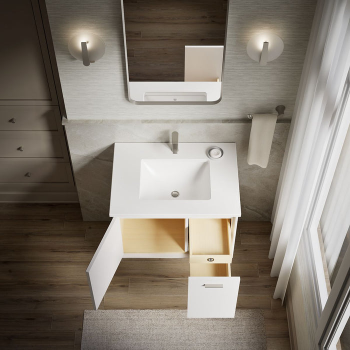 KOHLER K-CM99541-BD1 Jute 31" wall-hung bathroom vanity cabinet with sink and quartz top