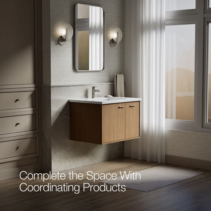 KOHLER K-CM99541-BD1 Jute 31" wall-hung bathroom vanity cabinet with sink and quartz top
