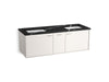 KOHLER K-CM99548-BD16 Jute 60" Wall-hung Bathroom Vanity Cabinet with Sinks and Quartz Top
