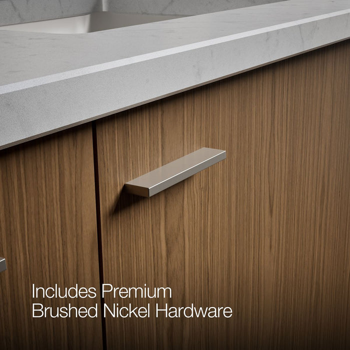 KOHLER K-CM99548-BD1 Jute 60" wall-hung bathroom vanity cabinet with sinks and quartz top