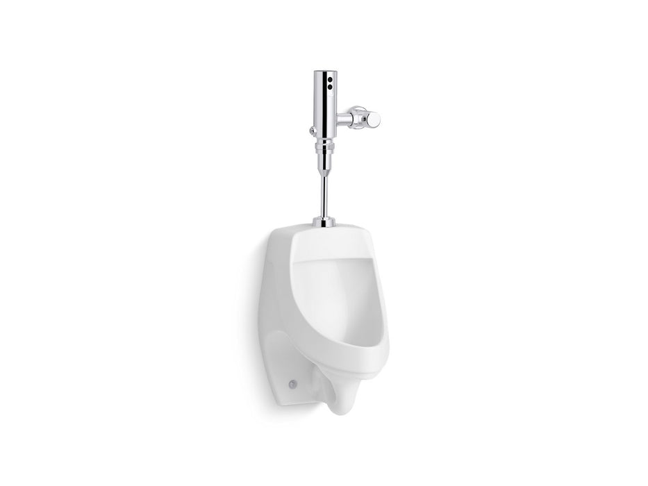 KOHLER K-PR5016-T2H Dexter High-efficiency urinal with Mach Tripoint touchless 0.5 gpf HES-powered flushometer