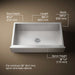 3/4 view of product with dimensions
