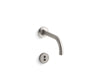 KOHLER K-T11841 Purist Wall-mount touchless faucet trim with Insight technology and 6" 90-degree spout, requires valve