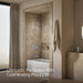 Kohler K-T13133-3AL Pinstripe Rite-Temp bath and shower trim kit with push-button diverter and cross handle, without showerhead