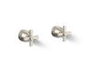 KOHLER K-T13141-3A Pinstripe Deck-mount bath faucet handle trim with Cross design