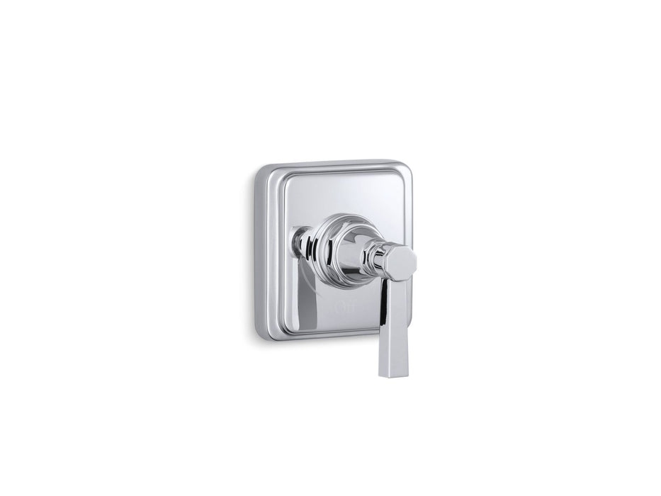 KOHLER K-T13174-4A Pinstripe MasterShower volume control valve trim with lever handle