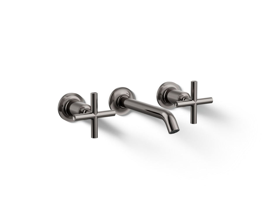 KOHLER K-T14413-3 Purist Wall-mount bathroom sink faucet trim with Cross handles, 1.2 gpm