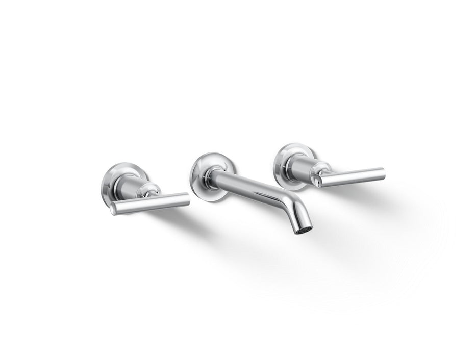 KOHLER K-T14413-4 Purist Wall-mount bathroom sink faucet trim with Lever handles, 1.2 gpm