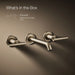 Kohler K-T14413-4 Purist Wall-mount bathroom sink faucet trim with Lever handles, 1.2 gpm