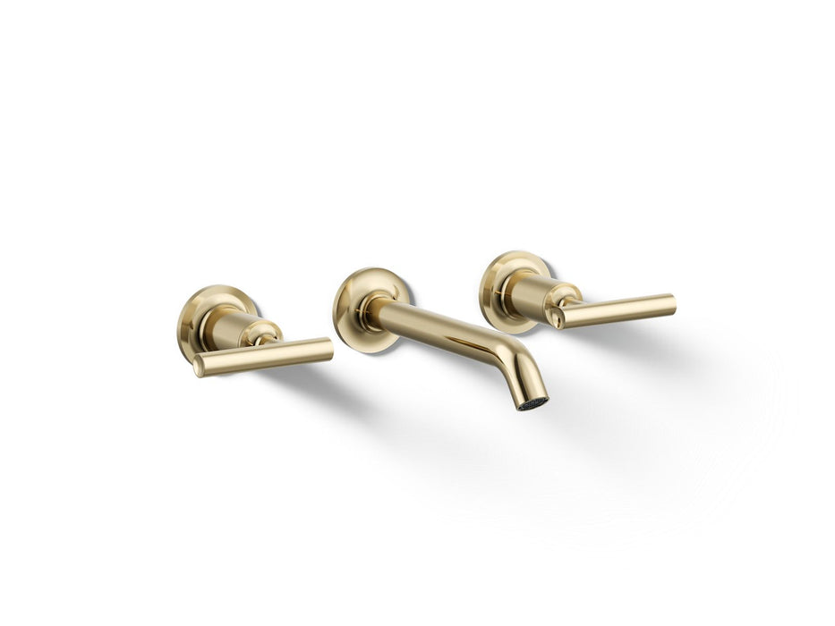 KOHLER K-T14413-4 Purist Wall-mount bathroom sink faucet trim with Lever handles, 1.2 gpm