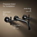 Kohler K-T14414-3 Purist Wall-mount bathroom sink faucet trim with Cross handles, 1.2 gpm