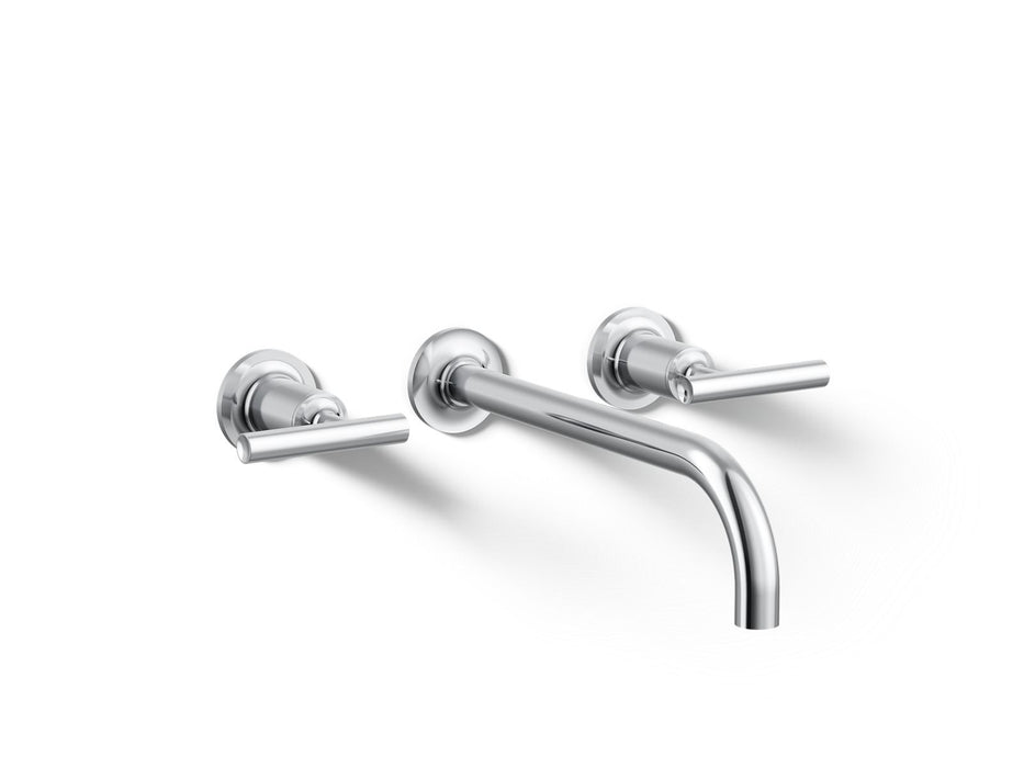 KOHLER K-T14414-4 Purist Wall-mount bathroom sink faucet trim with Lever handles, 1.2 gpm