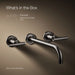 Kohler K-T14414-4 Purist Wall-mount bathroom sink faucet trim with Lever handles, 1.2 gpm