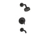 Kohler K-T14420-4 Purist Rite-Temp bath and shower trim kit with push-button diverter and lever handle, 2.5 gpm