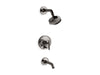 Kohler K-T14420-4 Purist Rite-Temp bath and shower trim kit with push-button diverter and lever handle, 2.5 gpm