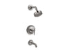 Kohler K-T14420-4G Purist Rite-Temp bath and shower trim kit with push-button diverter and lever handle, 1.75 gpm