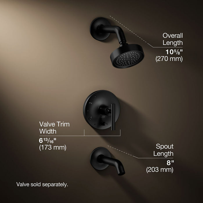 3/4 view of product with dimensions