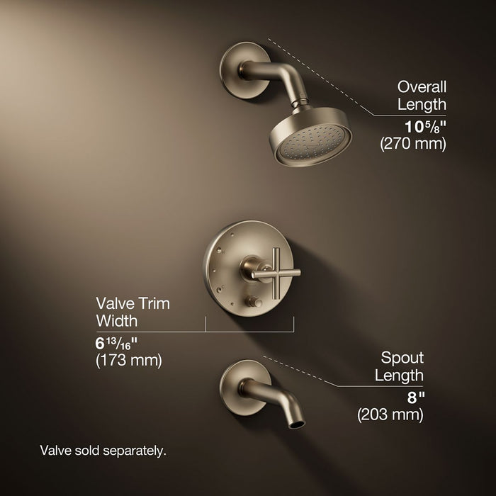 3/4 view of product with dimensions