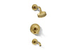 KOHLER K-T14420-4G Purist Rite-Temp bath and shower trim kit with push-button diverter and lever handle, 1.75 gpm