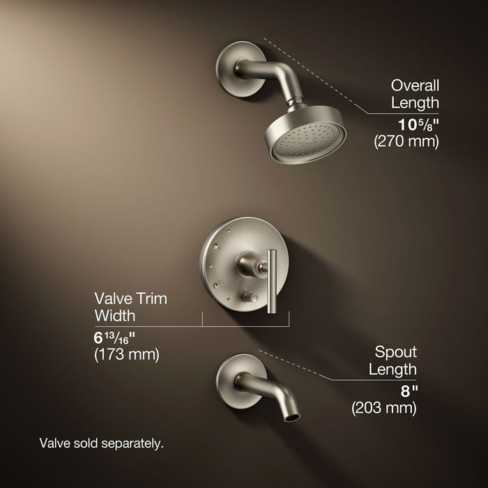 3/4 view of product with dimensions