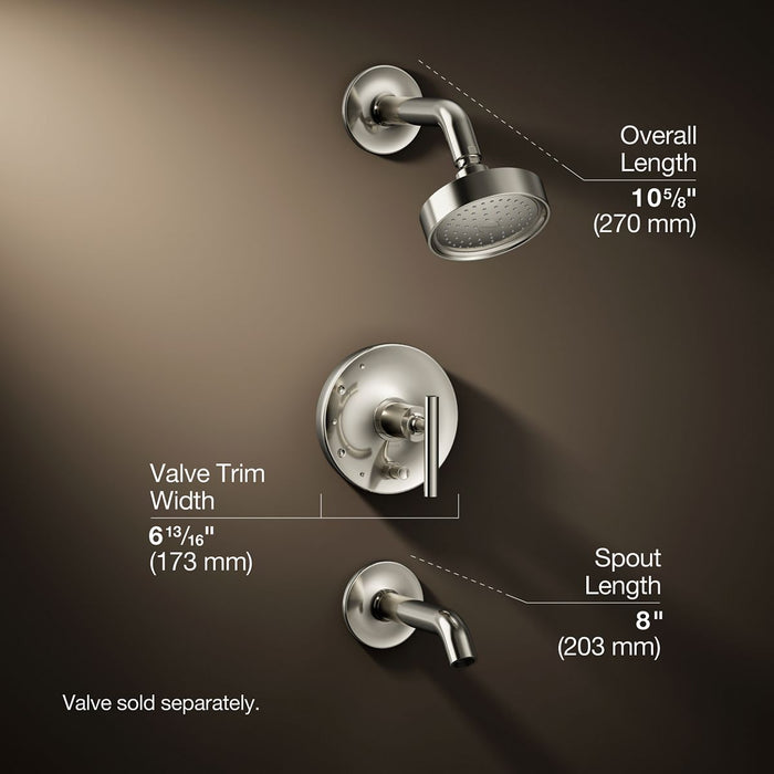 3/4 view of product with dimensions