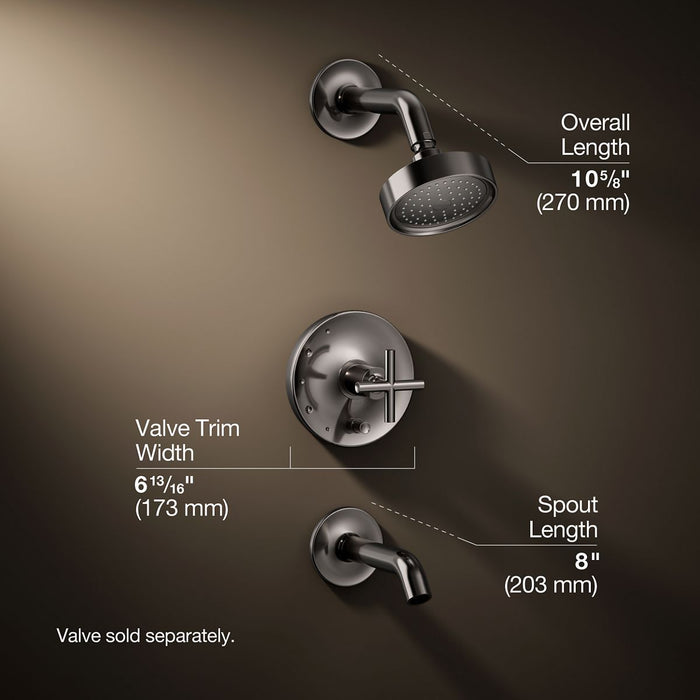 3/4 view of product with dimensions