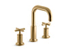 KOHLER KOHLER K-T14428-3 Purist Deck-mount bath faucet trim with Cross handles