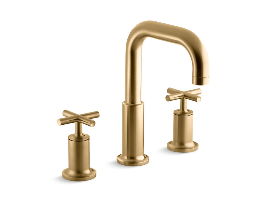 KOHLER KOHLER K-T14428-3 Purist Deck-mount bath faucet trim with Cross handles