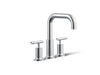 Kohler K-T14428-4 Purist Deck-mount bath faucet trim with Lever handles
