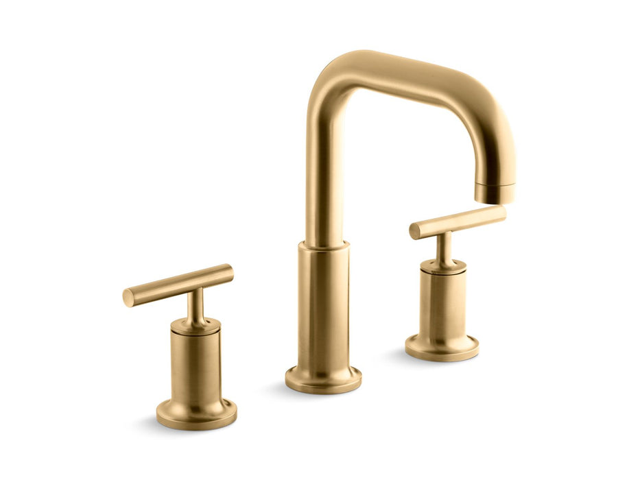 Kohler K-T14428-4 Purist Deck-mount bath faucet trim with Lever handles