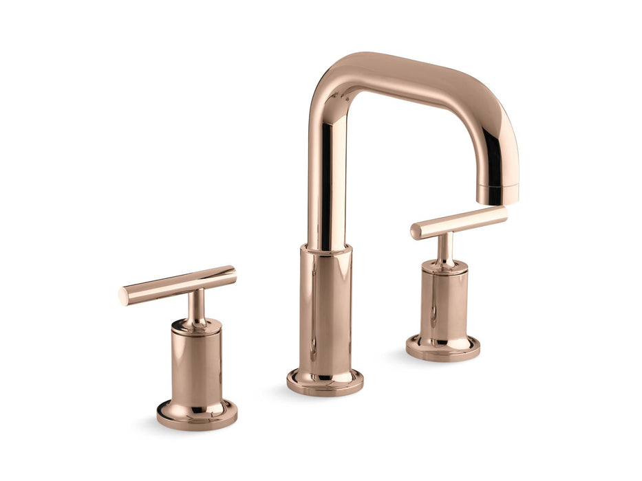 Kohler K-T14428-4 Purist Deck-mount bath faucet trim with Lever handles