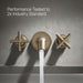Kohler K-T14429-3 Purist Deck- or wall-mount bath faucet handle trim with cross design