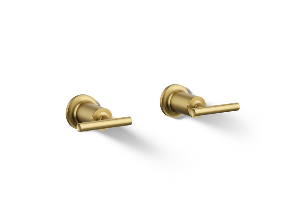KOHLER K-T14429-4 Purist Deck- or wall-mount bath faucet handle trim with lever design